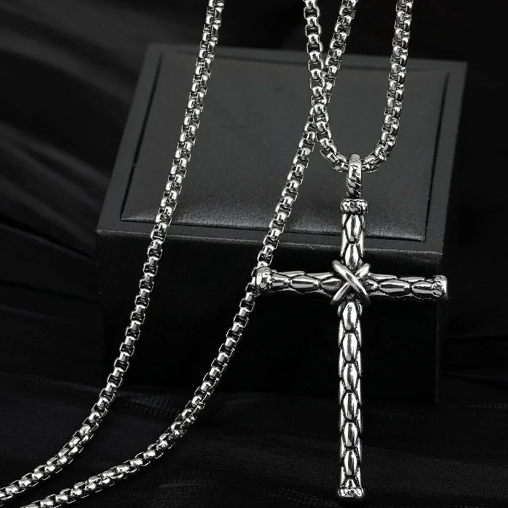 ❤️New Christian Cross Steel Pendant Necklace for women/men, N90201P145